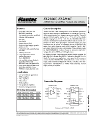 Datasheet EL2286C производства Elantec