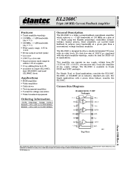 Datasheet EL2360CN производства Elantec