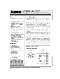 Datasheet EL2444C производства Elantec
