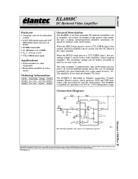 Datasheet EL4089 производства Elantec