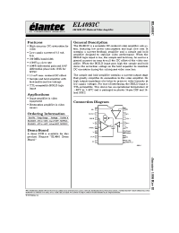 Datasheet EL4093CS производства Elantec