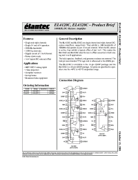 Datasheet EL4320CU производства Elantec