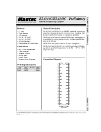 Datasheet EL4344CU производства Elantec