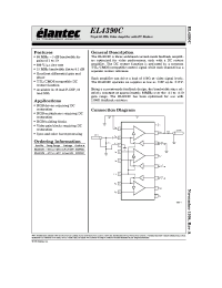 Datasheet EL4390CM производства Elantec