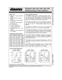 Datasheet EL4421C производства Elantec