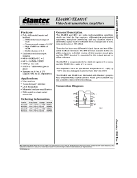 Datasheet EL4430C производства Elantec