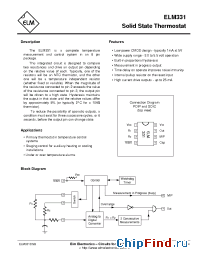 Datasheet ELM331DSB производства ELM