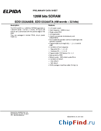 Datasheet EDS1232AATA-75L производства Elpida