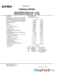 Datasheet EDS2508APSA-75L производства Elpida