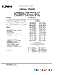 Datasheet EDS5116ABTA-7A производства Elpida