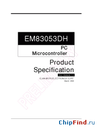 Datasheet EM83053DH производства EMC