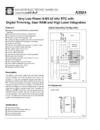 Datasheet A3024 производства EM Microelectronic