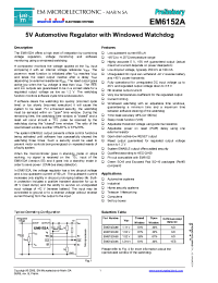 Datasheet EM6152A53 производства EM Microelectronic