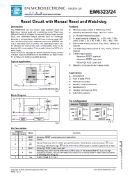 Datasheet EM6324 производства EM Microelectronic