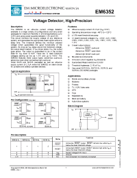 Datasheet EM6352XSP3B1.3 производства EM Microelectronic
