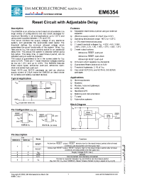 Datasheet EM6354 производства EM Microelectronic