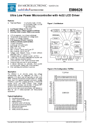 Datasheet EM6626WS11 производства EM Microelectronic