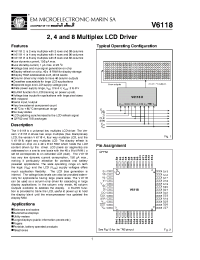 Datasheet V6118 производства EM Microelectronic