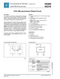 Datasheet V6309RSP3B производства EM Microelectronic