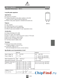Datasheet B41505A0128M007 manufacturer EPCOS
