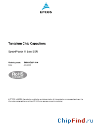Datasheet B45010E2276K506 manufacturer EPCOS
