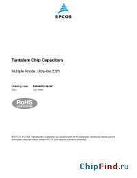 Datasheet B45396R2337K599 manufacturer EPCOS