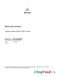Datasheet B72527E3350K000 manufacturer EPCOS