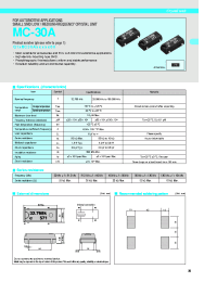 Datasheet MC-30A производства EPSON