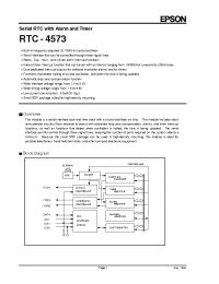 Datasheet RTC4573 производства EPSON