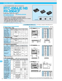 Datasheet RX-8564CF производства EPSON