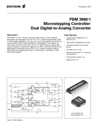 Datasheet PBM3960-1 производства Ericsson