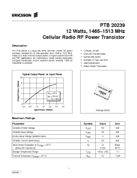 Datasheet PTB20239 производства Ericsson