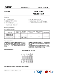Datasheet M24L16161A70B производства EliteMT