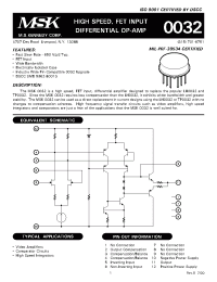 Datasheet 0032 manufacturer Неопределенные