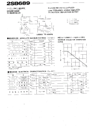 Datasheet 2SB689 производства Неопределенные