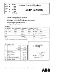 Datasheet 5STP03X6200 производства Неопределенные