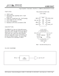 Datasheet ABB3007 производства Неопределенные