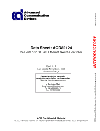 Datasheet ACD80900 производства Неопределенные