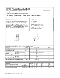 Datasheet AO3416 manufacturer Неопределенные
