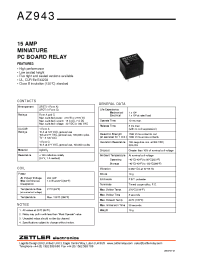 Datasheet AZ943-1CH-12D производства Неопределенные