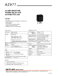 Datasheet AZ977-1C-6D производства Неопределенные