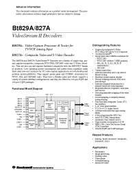 Datasheet BT829A manufacturer Неопределенные