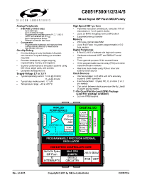 Datasheet C8051F301-GM производства Неопределенные