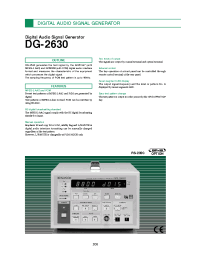Datasheet DG-2630 производства Неопределенные