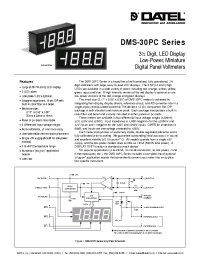 Datasheet DMS-30PC-2-QS manufacturer Неопределенные