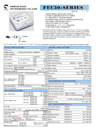 Datasheet FEC30-12S12 производства Неопределенные