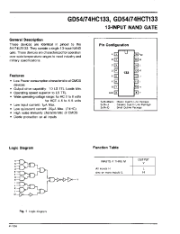 Datasheet GD74HC133 производства Неопределенные