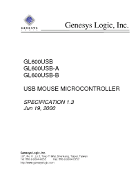 Datasheet GL600USB-A производства Неопределенные