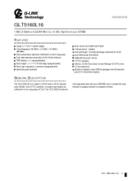 Datasheet GLT5160L16-10FJ производства Неопределенные