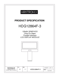 Datasheet HDG12864F-3 производства Неопределенные